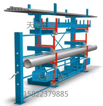 PE管用什么貨架存放？伸縮懸臂式PE管件貨架