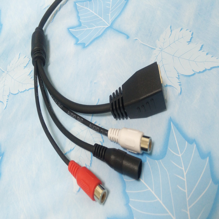 RJ45帶燈一體網絡攝像機尾線生產廠家